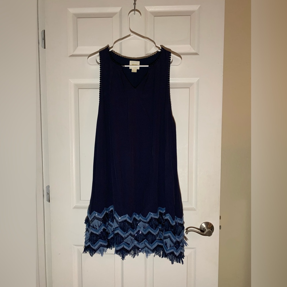 Anthropologie Maeve Dress with Sequin Hem